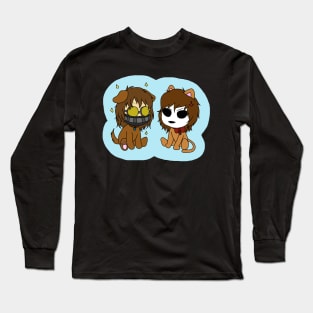 cute creepypasta toby and masky Long Sleeve T-Shirt